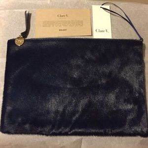 Clare V. Calf Hair Clutch